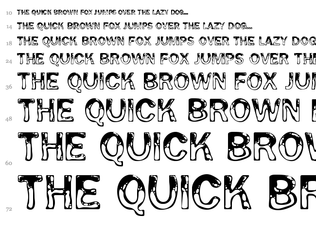 Wet Pet font waterfall
